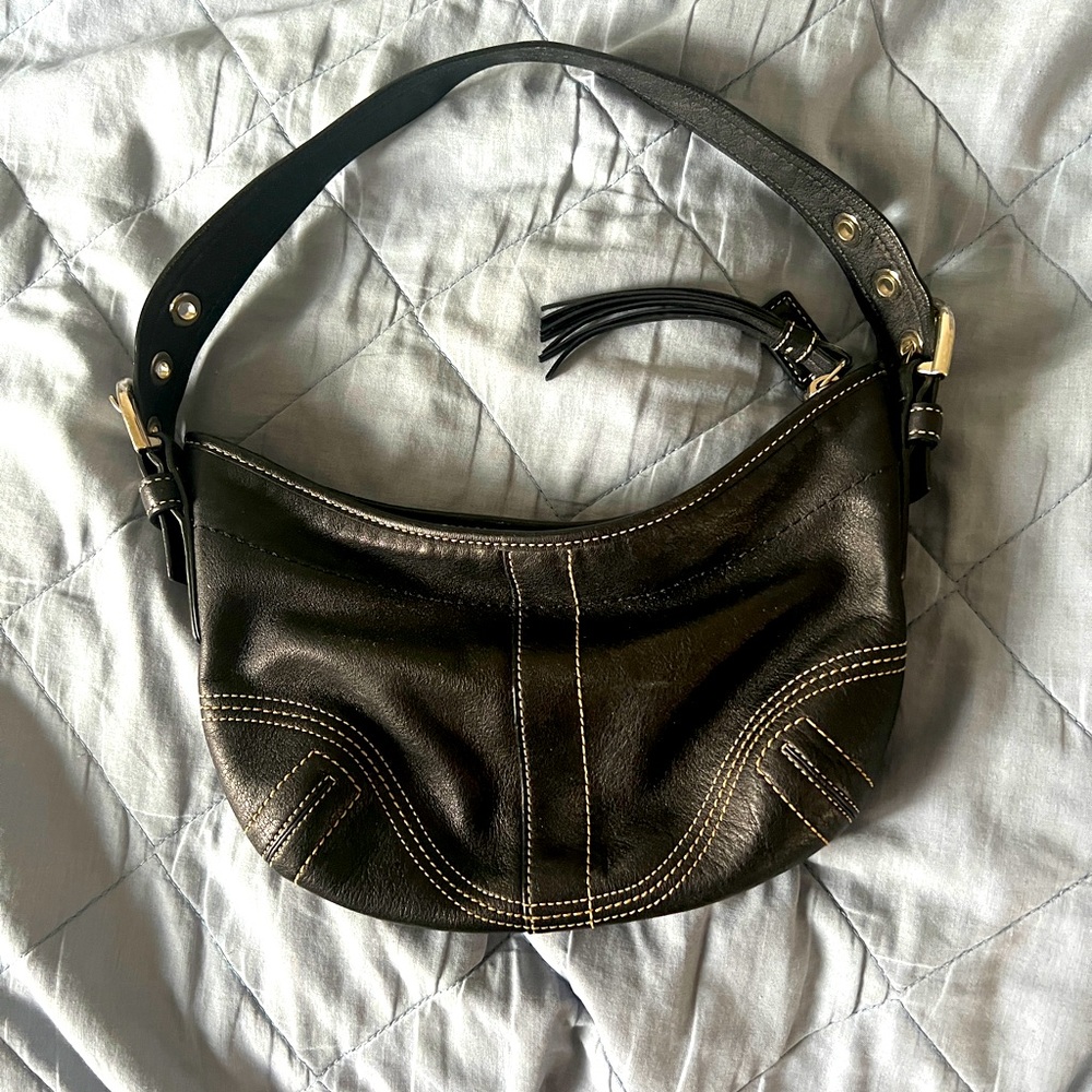 COACH- vintage Payton hobo leather shoulder bag
